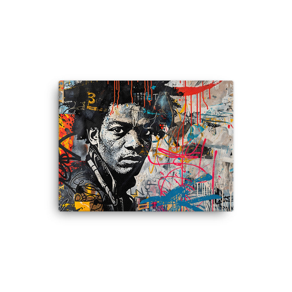 Tableau Pop Art Graffiti - Hommage à Basquiat  Art Virtuoso S  