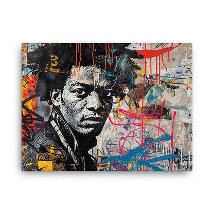 Tableau Pop Art Graffiti - Hommage à Basquiat  Art Virtuoso L  