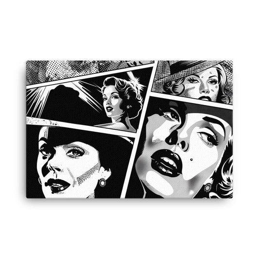 Tableau Pop Art Noir et Blanc - Virtuoso  Art Virtuoso XL  