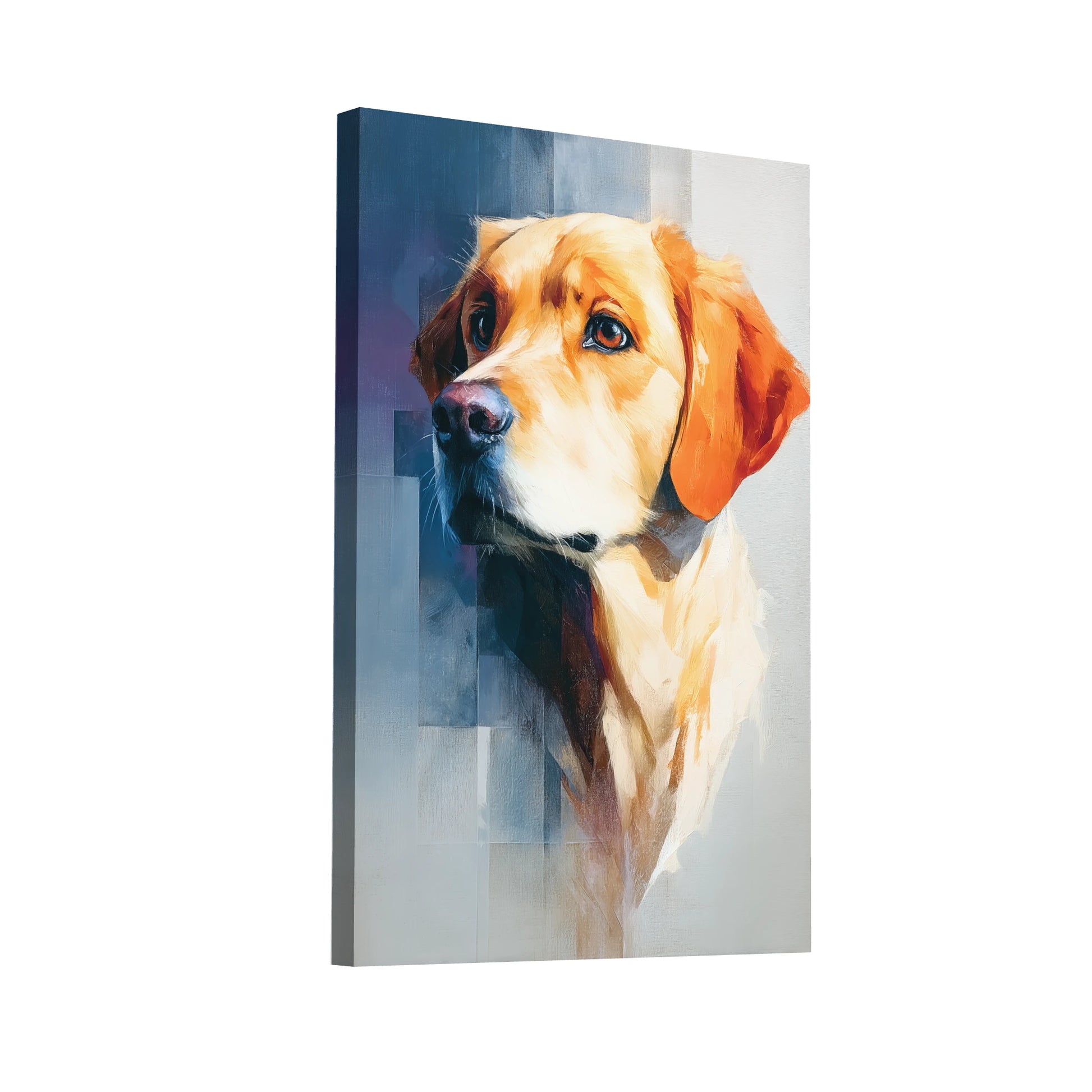 Product Hero 3D WebP Tableau Chien Pastel : Fidèle Compagnon - Art Virtuoso