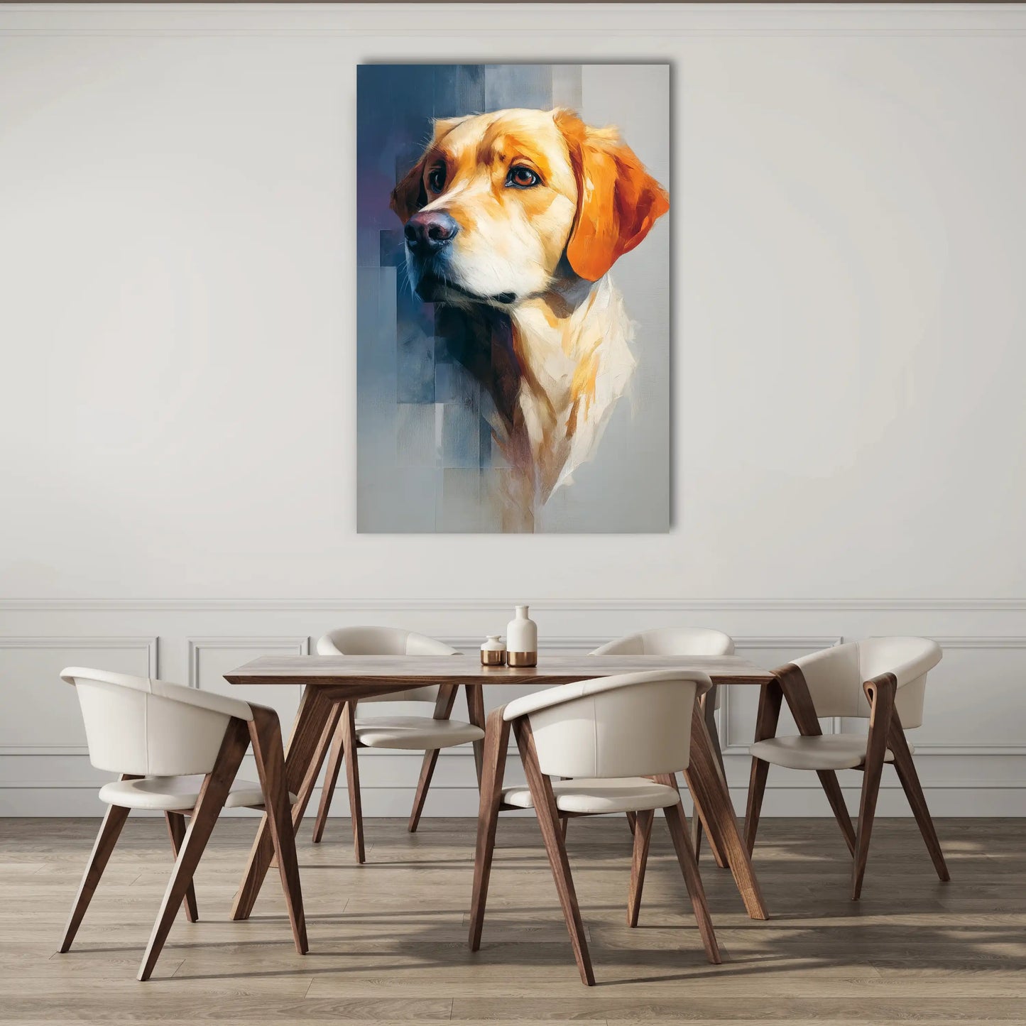 Tableau Chien Pastel : Fidèle Compagnon