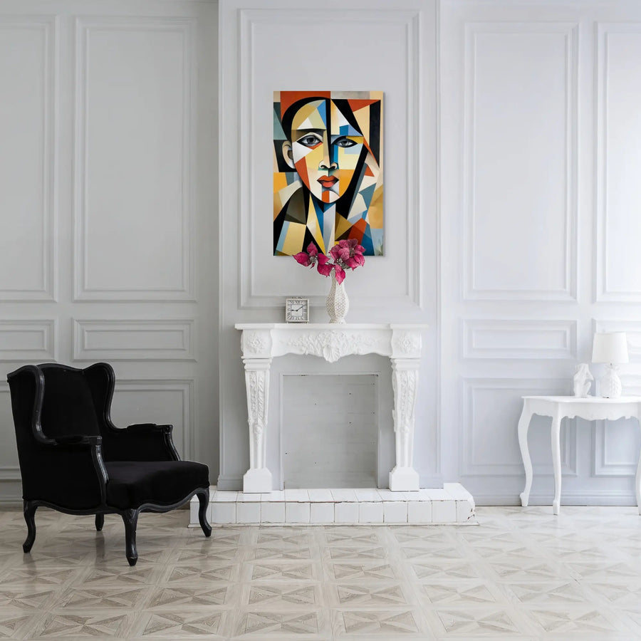 Portrait Cubiste Femme