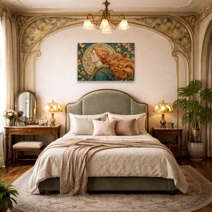 Frauenporträt – Jugendstil – Wandbild