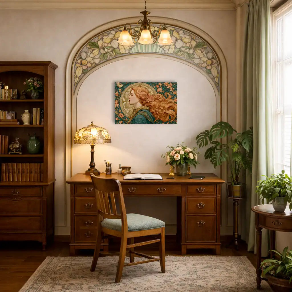 Frauenporträt – Jugendstil – Wandbild