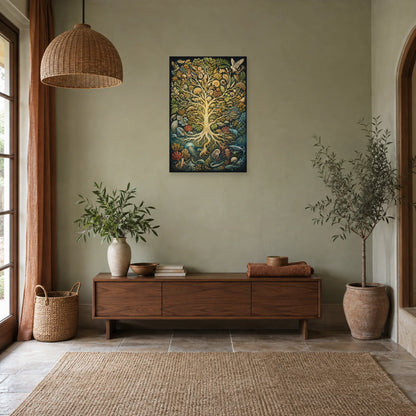 Affiche Arbre du vivant – Ramifications dans une entrée ou un couloir - Art Virtuoso