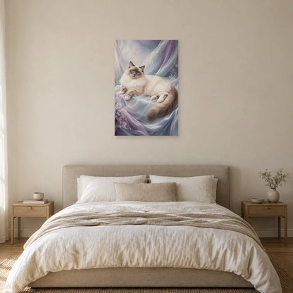 Affiche Chat Ragdoll – Drapés de brume dans une chambre - Art Virtuoso