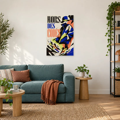 Affiche streetwear – Hors des codes dans un salon - Art Virtuoso