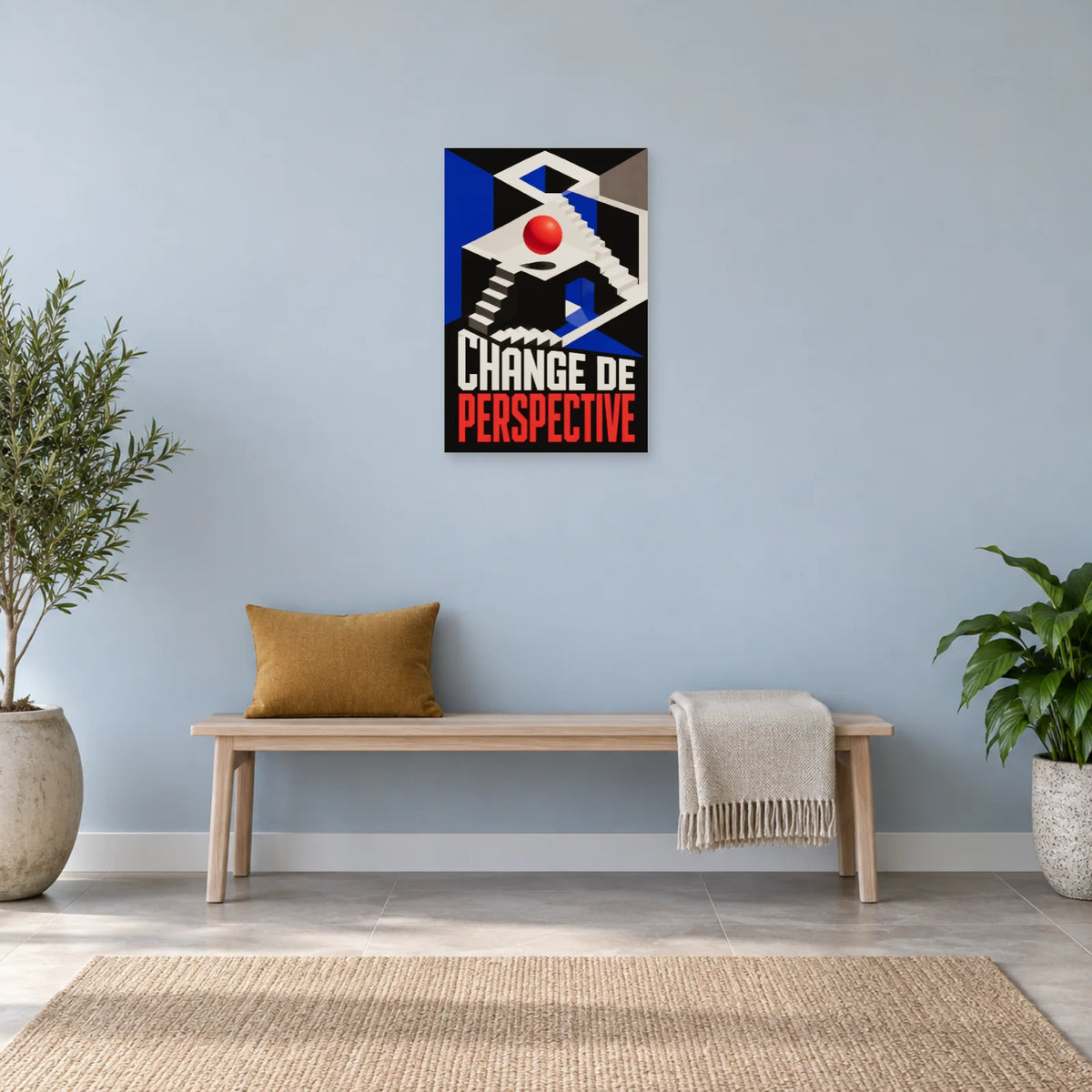 Affiche trompe-l’œil – Change de perspective dans une entrée ou un couloir - Art Virtuoso