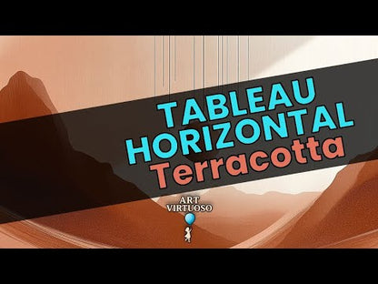 Tableau Horizontal Terracotta - Horizons Mystérieux