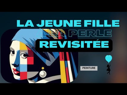 Tableau - La Jeune Fille à la Perle Revisitée Affiches, reproductions et œuvres graphiques Art Virtuoso