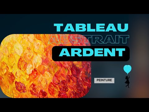 Tableau Abstrait Rouge Orange Jaune - Fusion Ardent Art Virtuoso