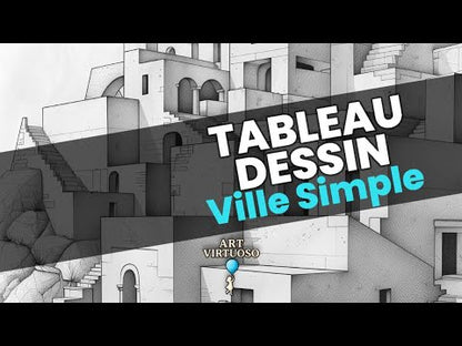 Tableau Dessin - Ville Simple