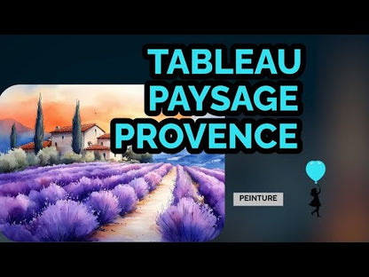 Peinture Aquarelle Paysage - Provence