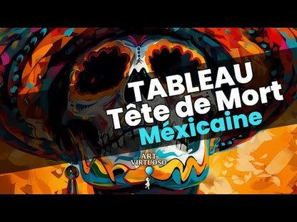 Tableau Tête de Mort Mexicaine
