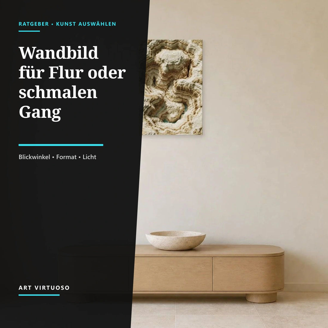 Welches Wandbild passt in Flur oder schmalen Gang?