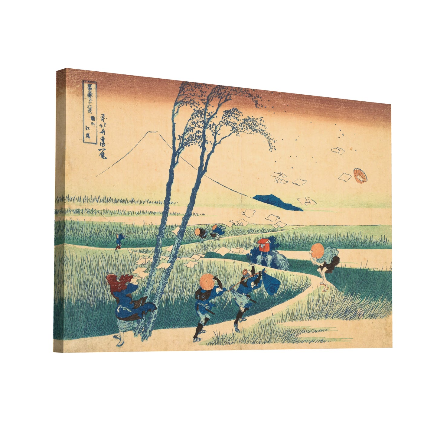 Product Hero 3D WebP Tableau Rafale de Vent à Ejiri - Katsushika Hokusai - Art Virtuoso