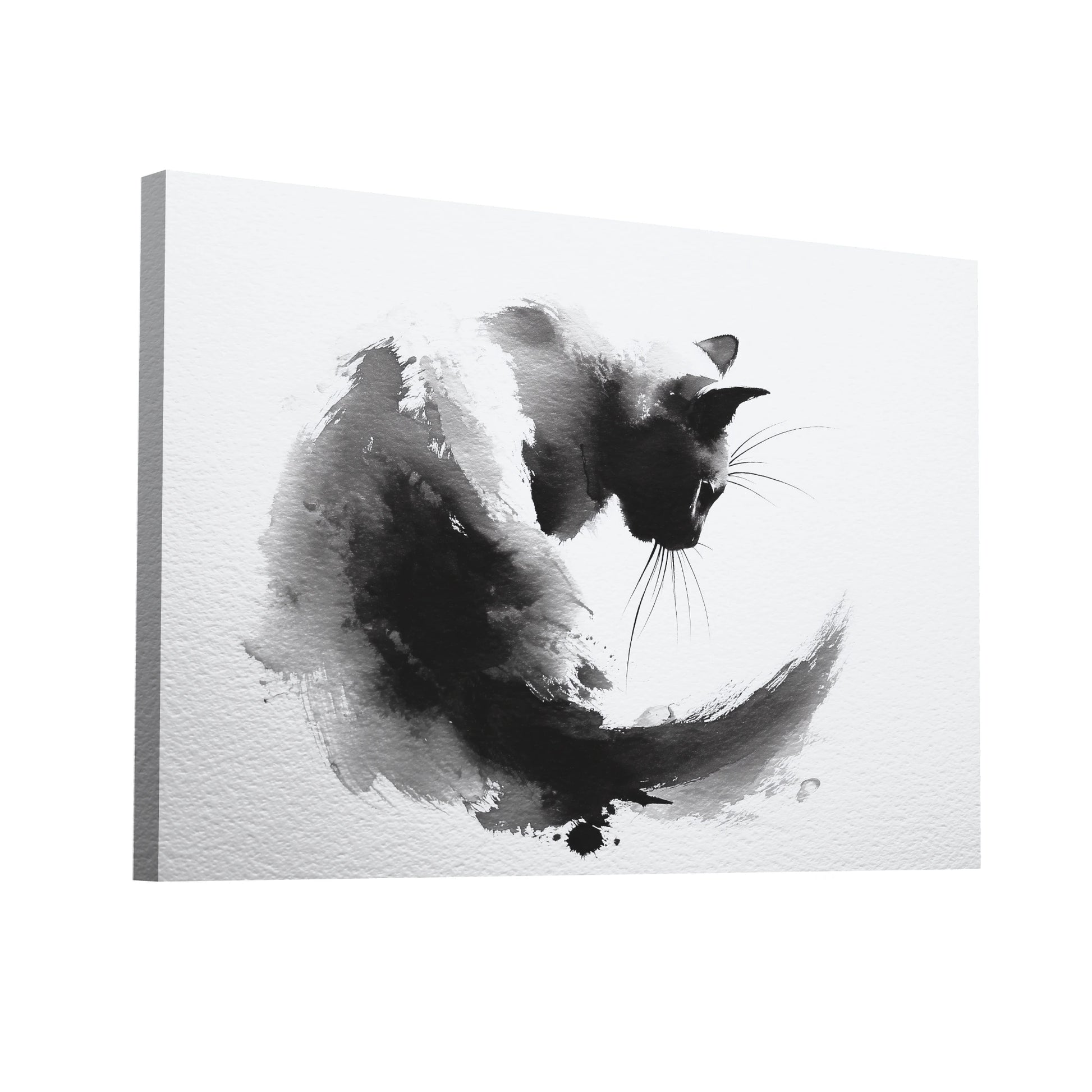 Product Hero 3D WebP Sumi e Chat (Neko) – Douceur féline et harmonie instinctive - Art Virtuoso