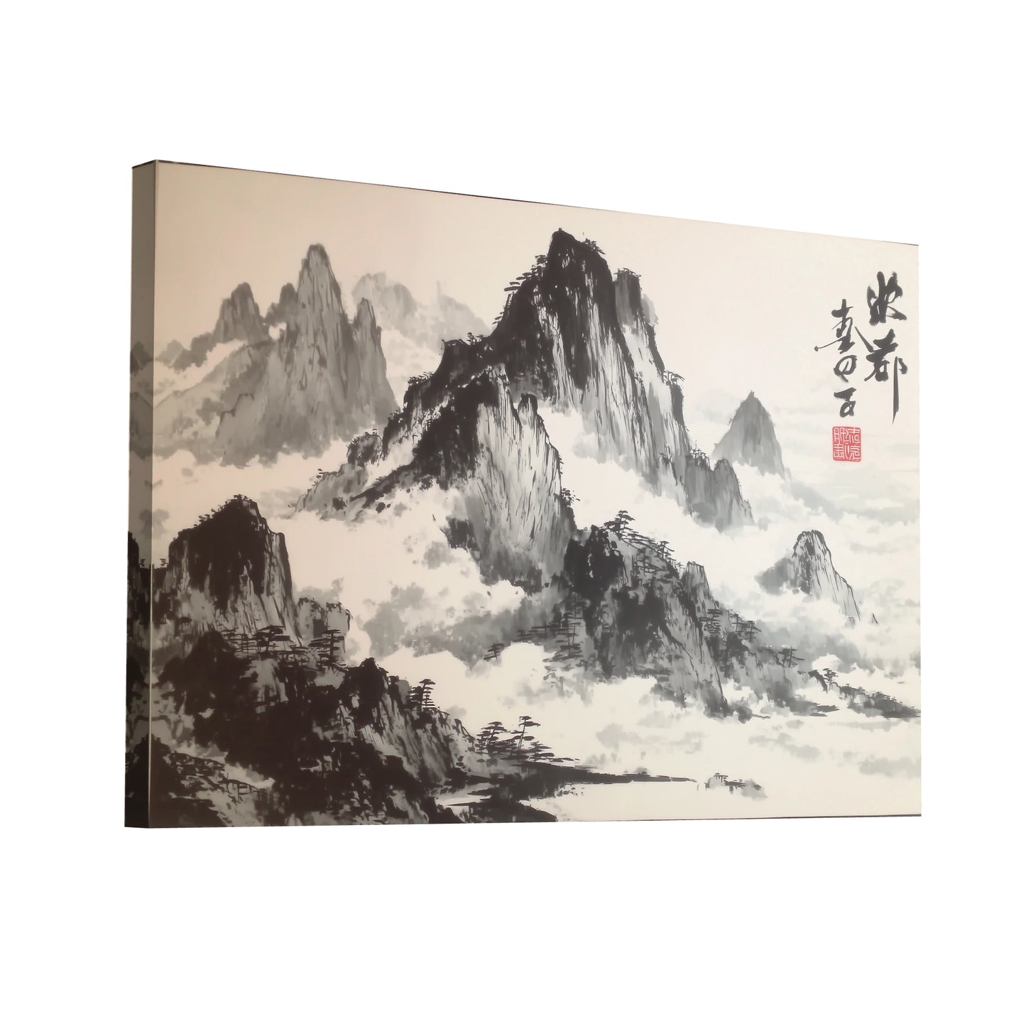 Product Hero 3D WebP Sumi e Montagne – Grandeur minérale et souffle ancestral - Art Virtuoso