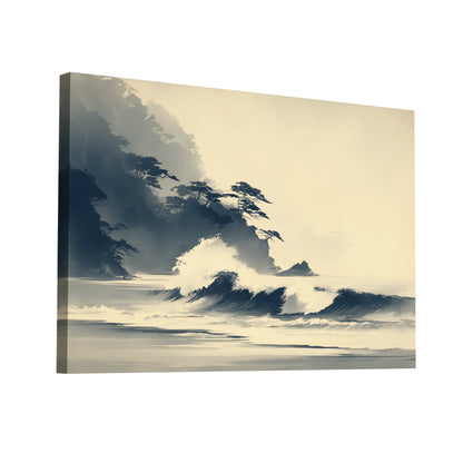 Product Hero 3D WebP Sumi e Plage – Souffle marin et horizon apaisé - Art Virtuoso
