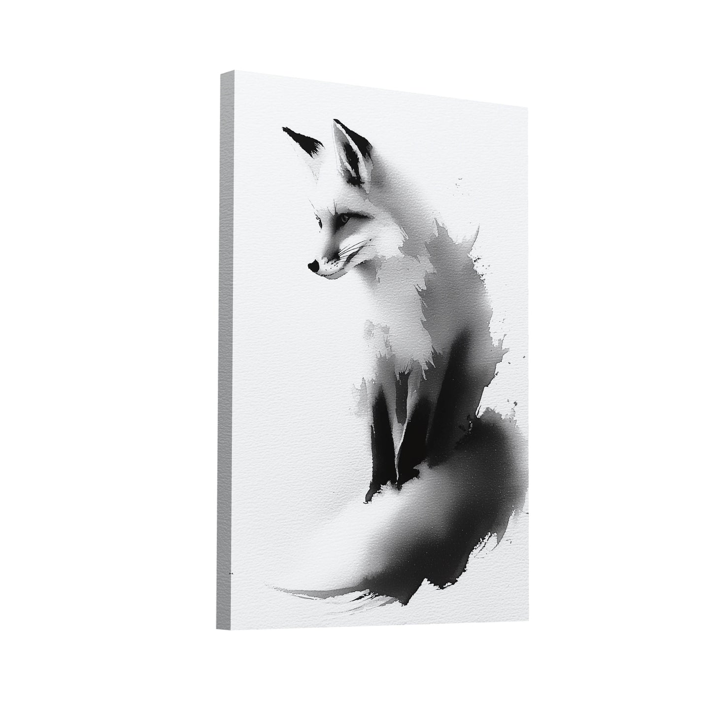 Product Hero 3D WebP Sumi e Renard (Kitsune) – Esprit mystique et sauvage - Art Virtuoso