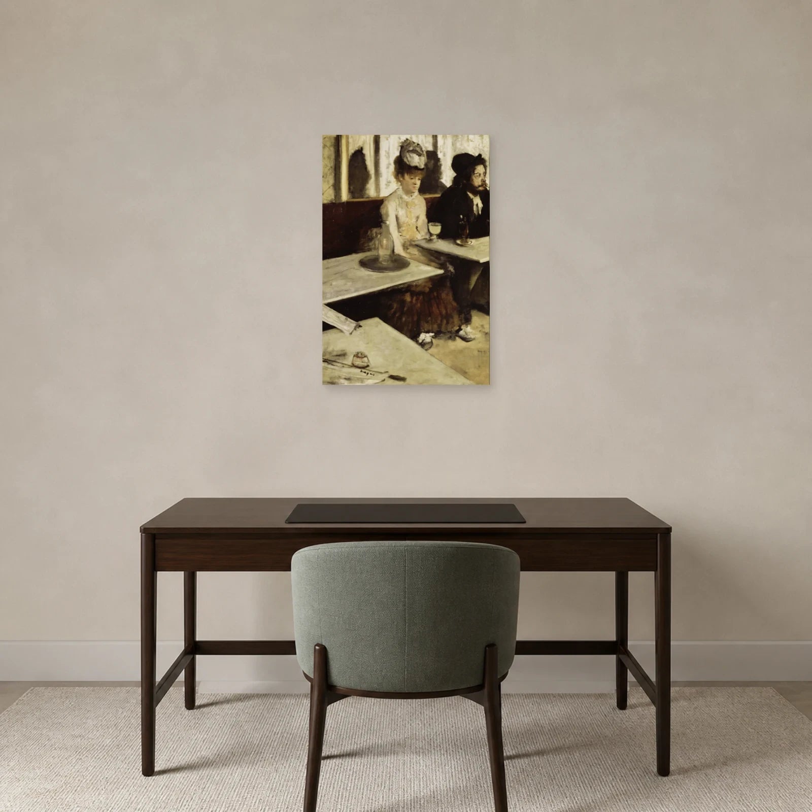 Tableau L’Absinthe – Edgar Degas dans un bureau - Art Virtuoso