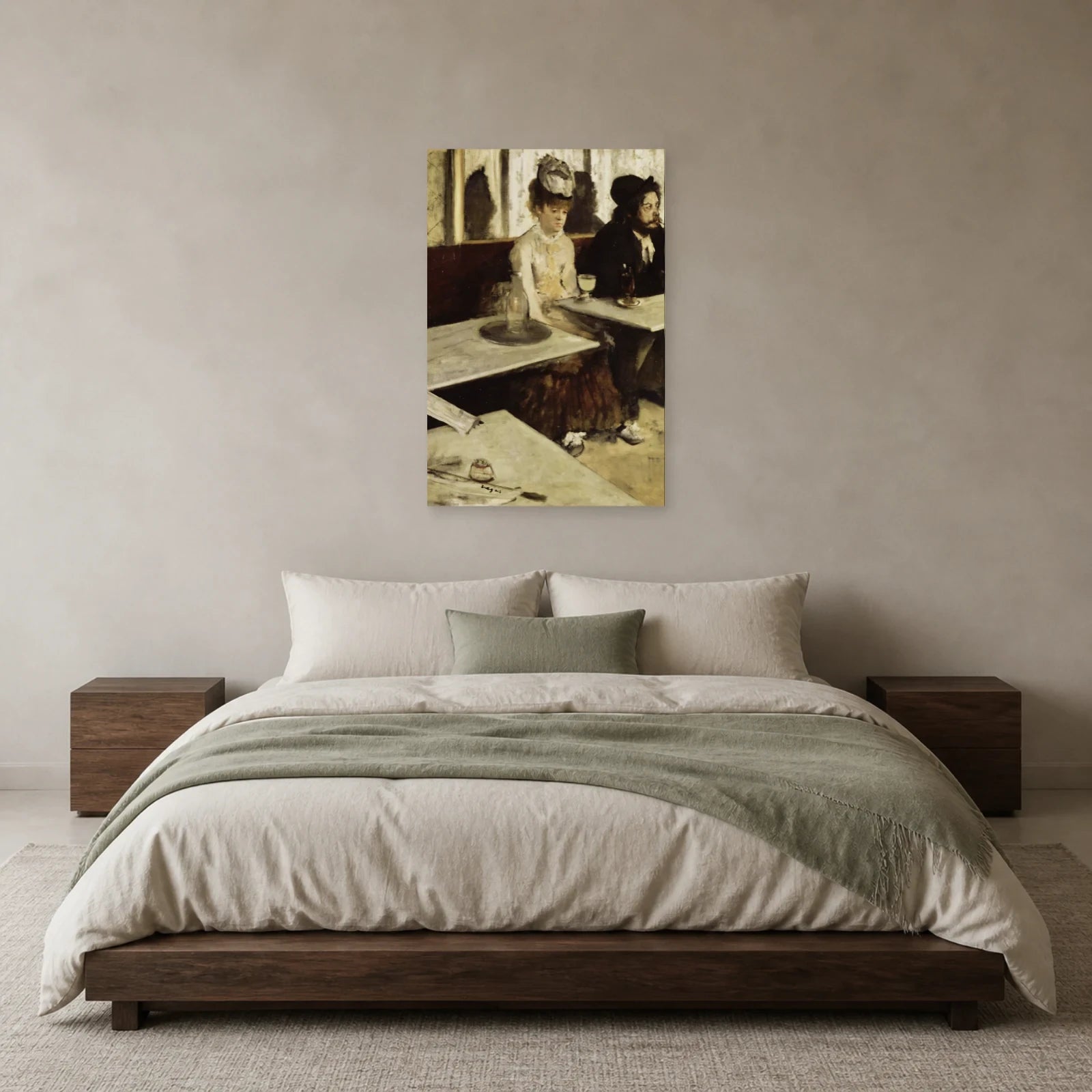Tableau L’Absinthe – Edgar Degas dans une chambre - Art Virtuoso