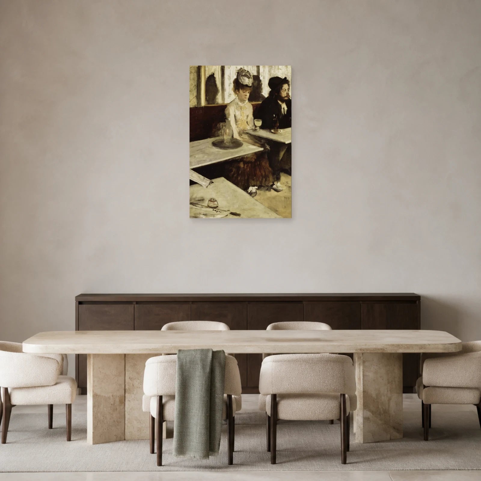 Tableau L’Absinthe – Edgar Degas dans une salle à manger - Art Virtuoso