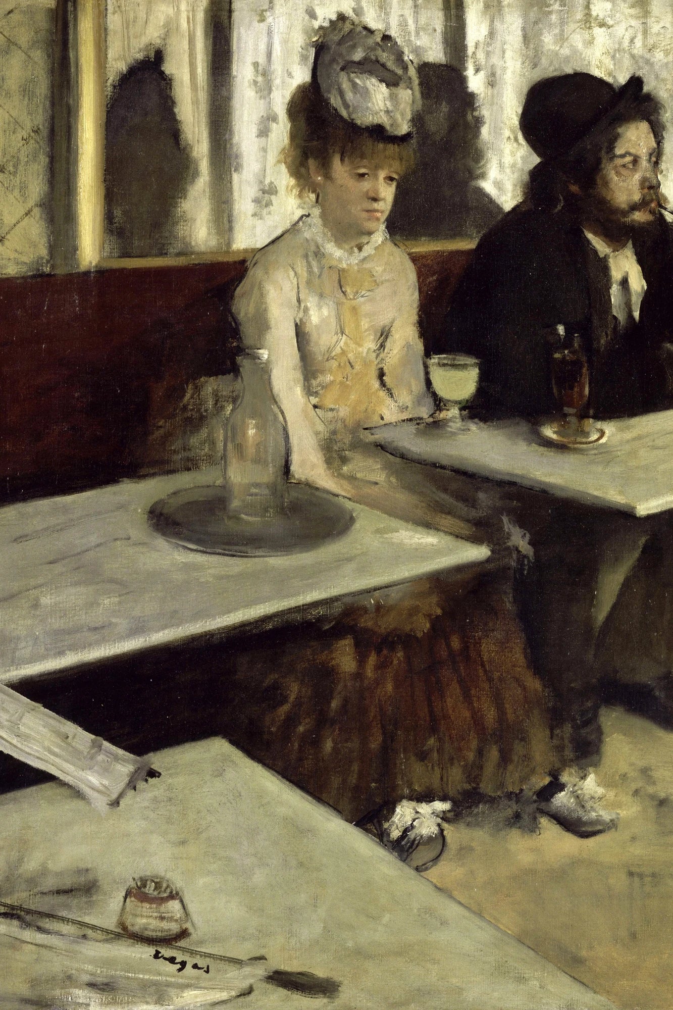 Tableau L’Absinthe – Edgar Degas - impression sur toile, format XL