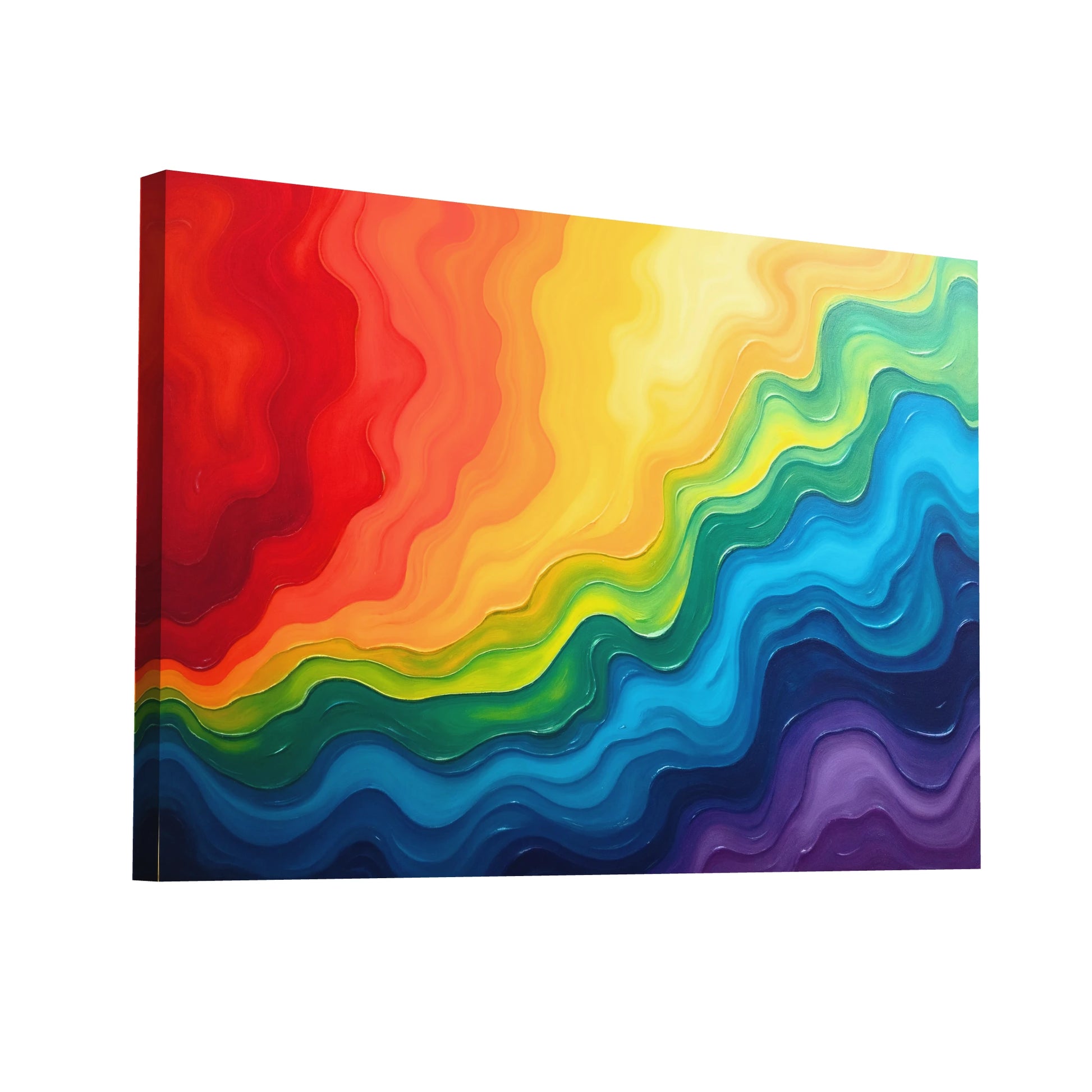 Product Hero 3D WebP Tableau Abstrait Arc en Ciel - Art Virtuoso