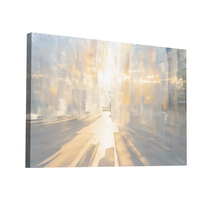 Product Hero 3D WebP Tableau Abstrait Blanc Contemporain - Art Virtuoso