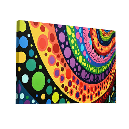 Product Hero 3D WebP Tableau Abstrait Coloré - La Spirale - Art Virtuoso