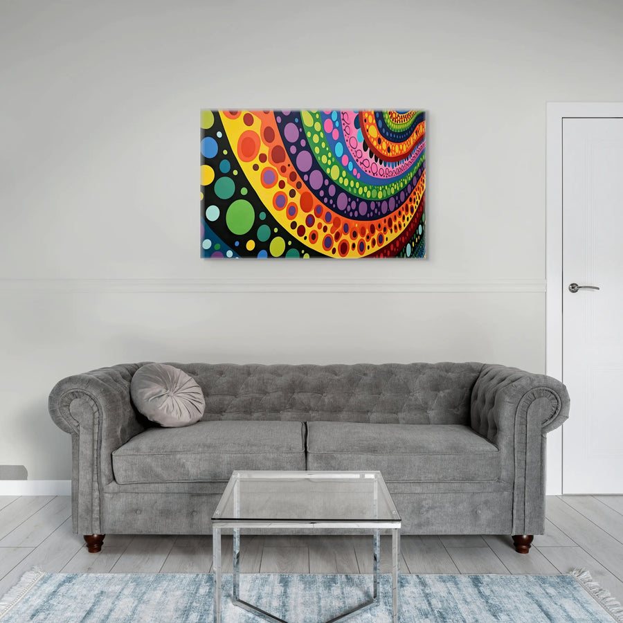 Tableau Abstrait Coloré - La Spirale