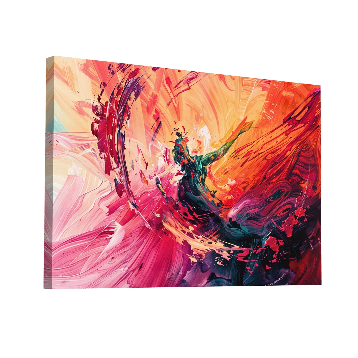 Product Hero 3D WebP Tableau Abstrait Corps Humain - Élan Vital - Art Virtuoso