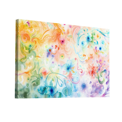 Product Hero 3D WebP Tableau Abstrait Couleurs Pastel - Art Virtuoso
