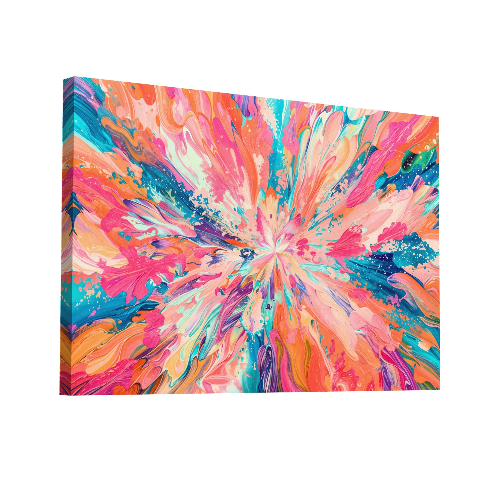 Product Hero 3D WebP Tableau Abstrait - Couleurs Vives - Art Virtuoso