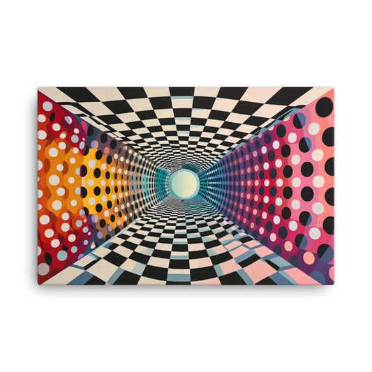 Tableau Abstrait Design Contemporain - Op Art