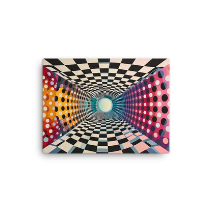 Tableau Abstrait Design Contemporain - Op Art  Art Virtuoso S  