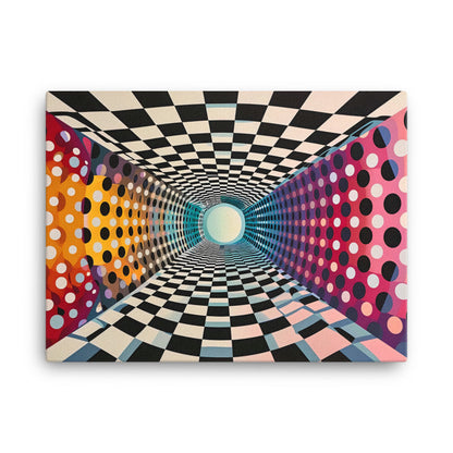 Tableau Abstrait Design Contemporain - Op Art  Art Virtuoso L  