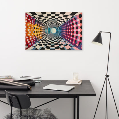 Tableau Abstrait Design Contemporain - Op Art  Art Virtuoso   