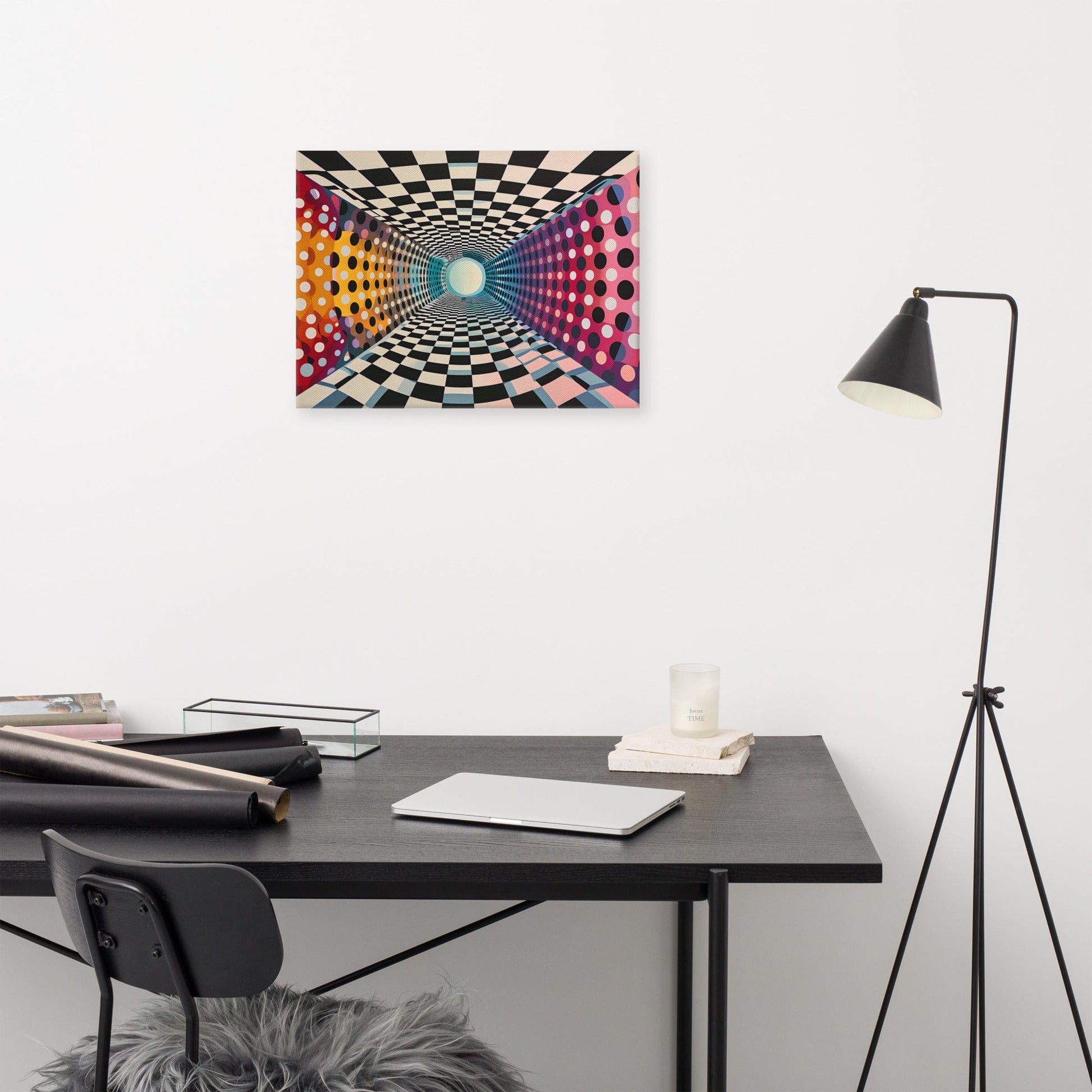 Tableau Abstrait Design Contemporain - Op Art  Art Virtuoso   