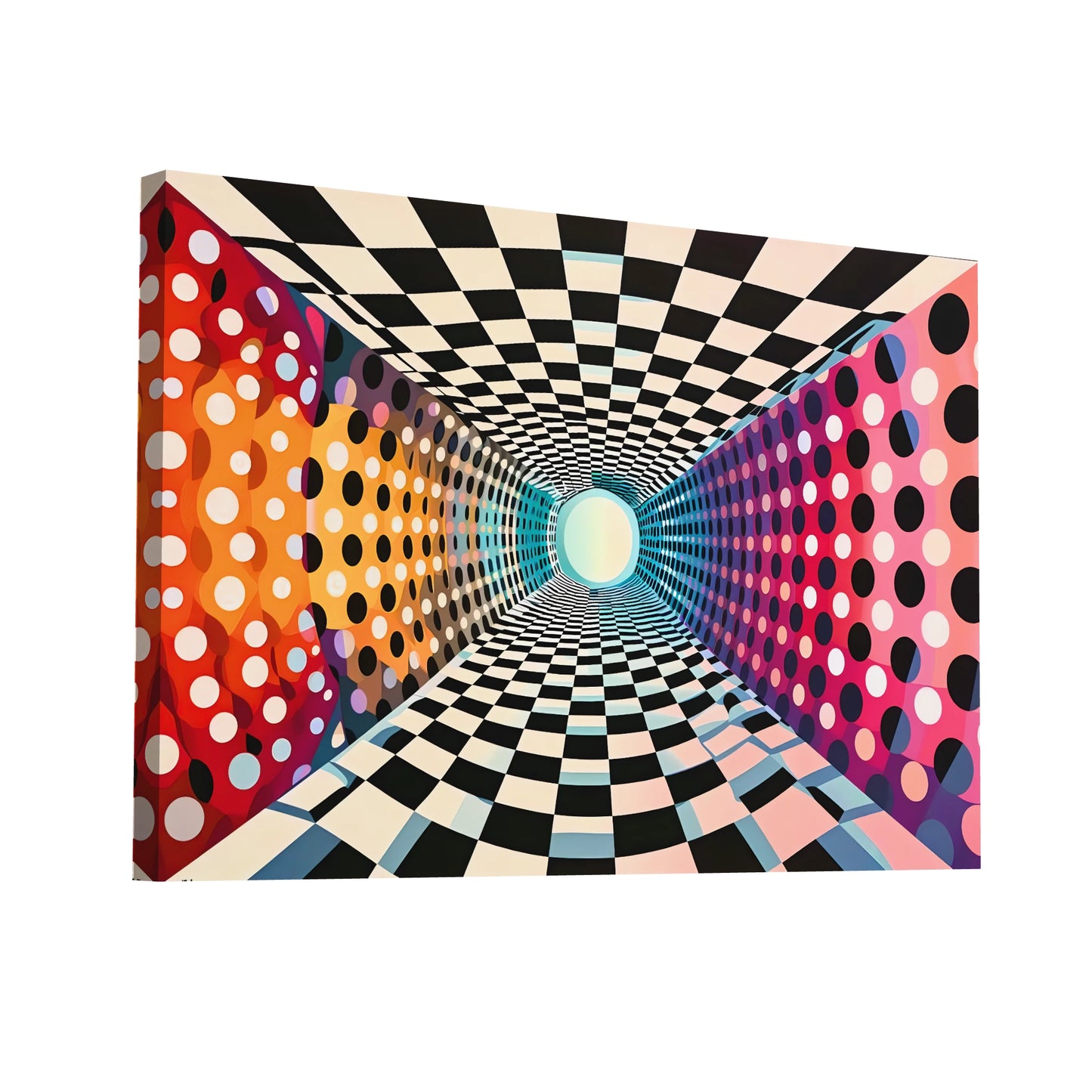 Product Hero 3D WebP Tableau Abstrait Design Contemporain - Op Art - Art Virtuoso