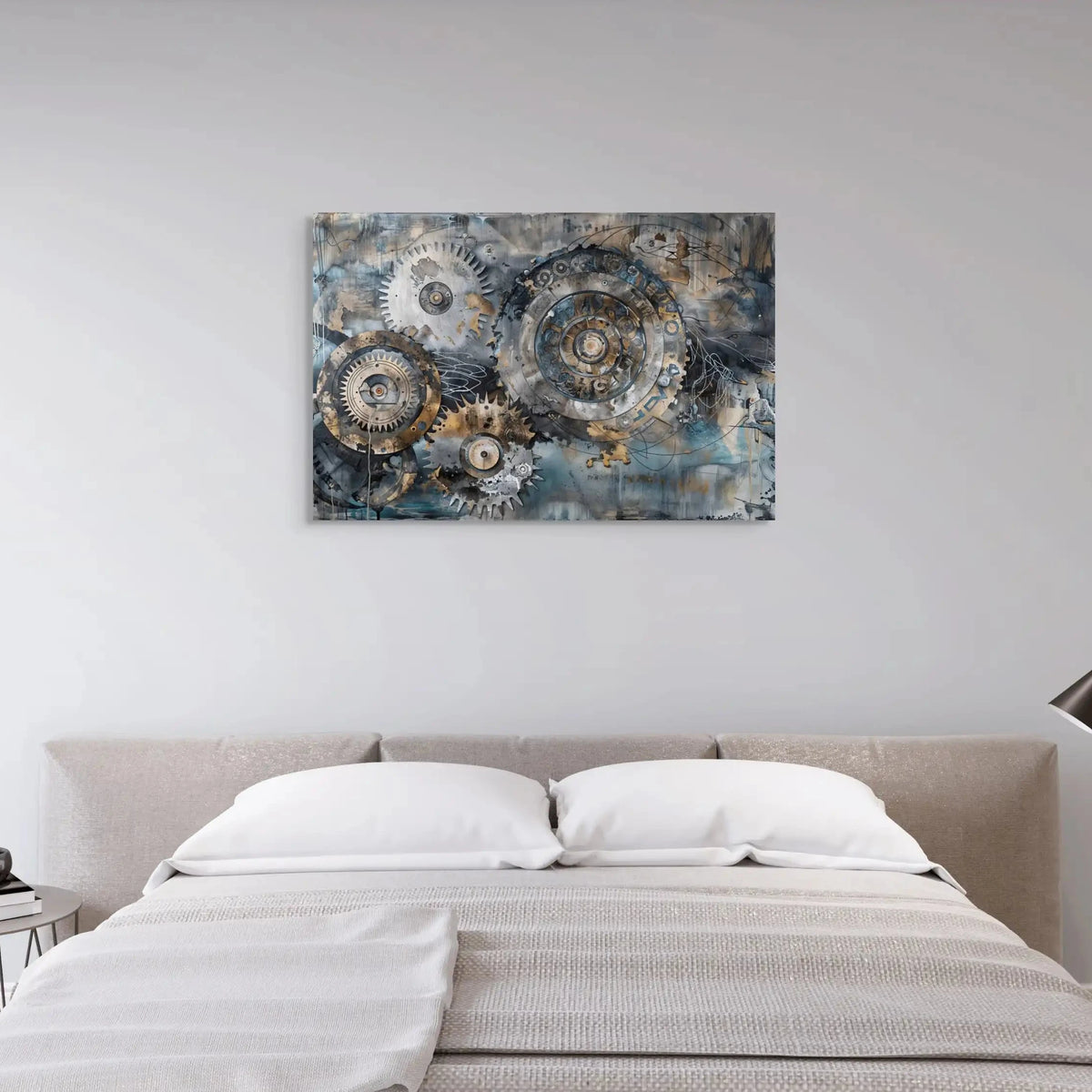 Industrial Abstract Wall Art - Mechanical Fusion | Art Virtuoso