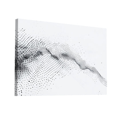 Product Hero 3D WebP Tableau Abstrait Minimaliste - Harmonie en Noir et Blanc - Art Virtuoso