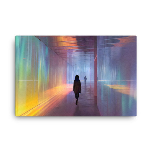 Tableau Abstrait Moderne - Reflets d'Émotions