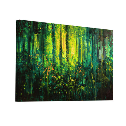 Product Hero 3D WebP Tableau Abstrait Nature - Éveil Forestier - Art Virtuoso