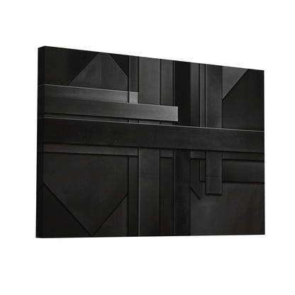 Product Hero 3D WebP Tableau Abstrait - Noir Profond - Art Virtuoso