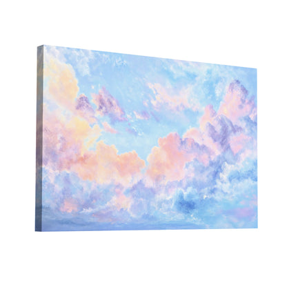 Product Hero 3D WebP Tableau Abstrait - Nuages Aux Teintes Célestes - Art Virtuoso