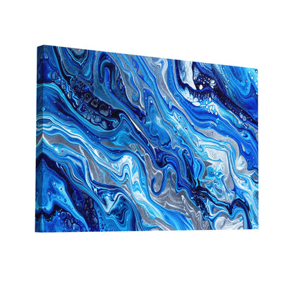 Product Hero 3D WebP Tableau Abstrait - Nuances de Bleu - Art Virtuoso