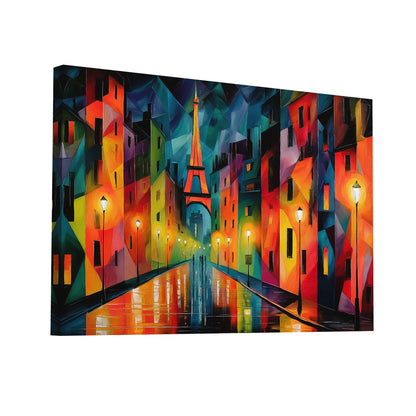 Product Hero 3D WebP Tableau Abstrait Paris – Nuit sous la Tour Eiffel - Art Virtuoso