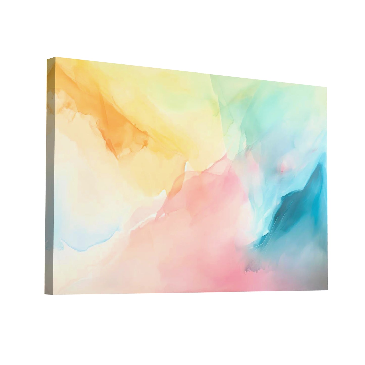 Product Hero 3D WebP Tableau Abstrait Pastel - Soak-Stain - Art Virtuoso